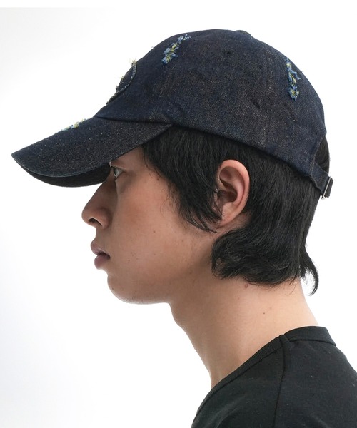 OY キャップ 帽子 「OY/オーワイ」 DESTROYED S.L DENIM CAP