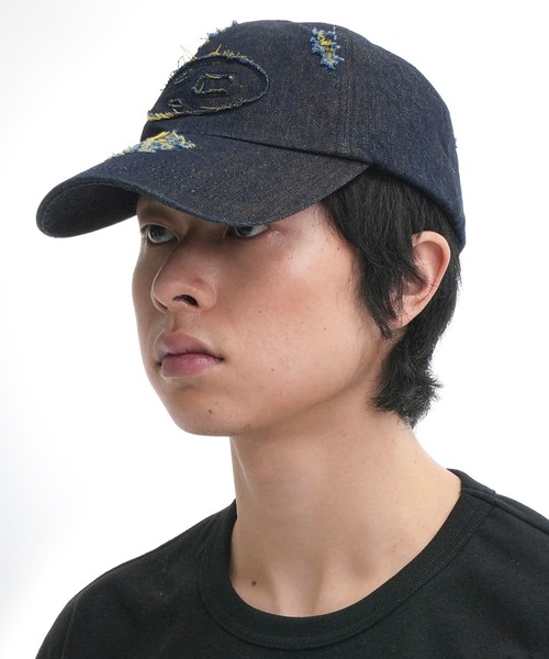 OY キャップ 帽子 「OY/オーワイ」 DESTROYED S.L DENIM CAP