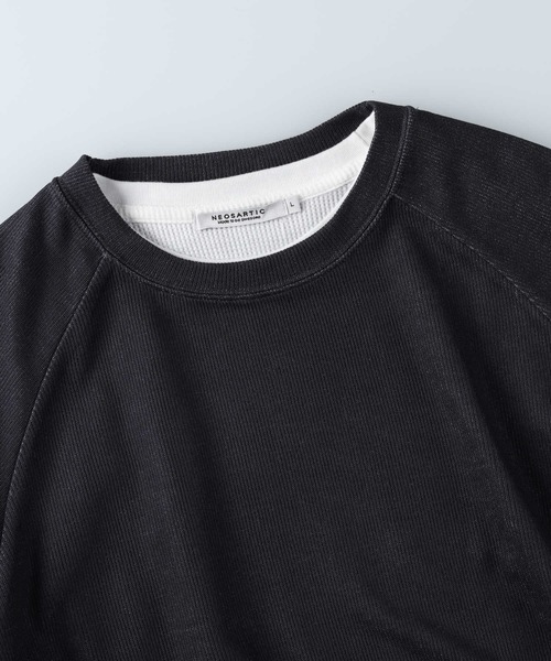 Right-on tシャツ ラグラン7分袖レイヤード メンズ レディース