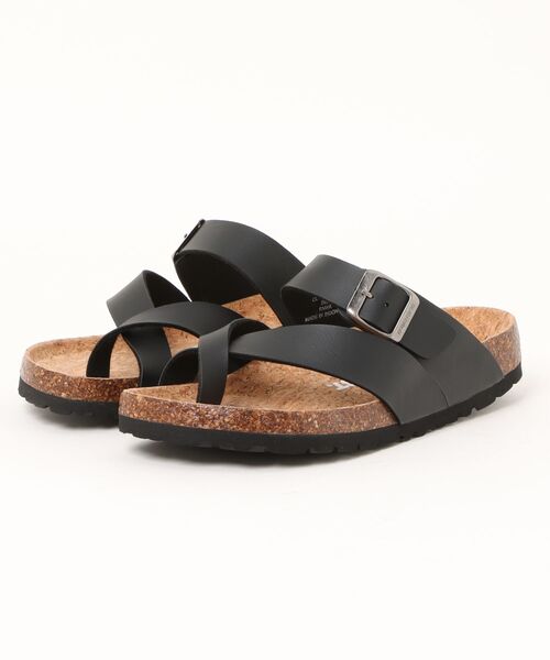 【ブラック】【販売店舗限定】フットベット レザーサンダル CEDAR CREST（セダークレスト） サンダル フットベットサンダル メンズ