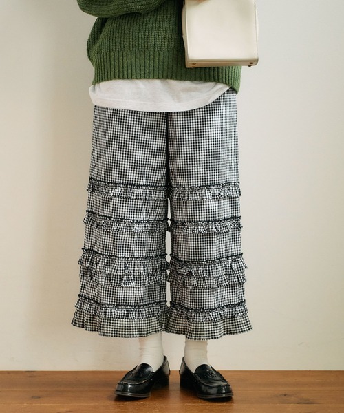 フィグロンドン パンツ DECO gingham pants レディース fig London パンツ _DECO gingham pants レディース : ZOZOTOWN