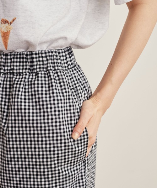 fig London（フィグロンドン） ワイドパンツ パンツ _DECO gingham