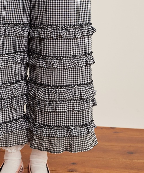 美品　フィグロンドン　DECO GINGHAM PANTS　デコギンガムパンツ fig London（フィグロンドン） ワイドパンツ パンツ _DECO gingham