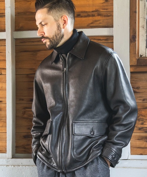 MR.OLIVE カバーオール HAIR SHEEP SOFT LEATHER / TYPE M421A FLIGHT 