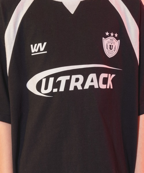 URBAN CHERRY tシャツ 「U.TRACK」ロゴプリントオーバーサイズ