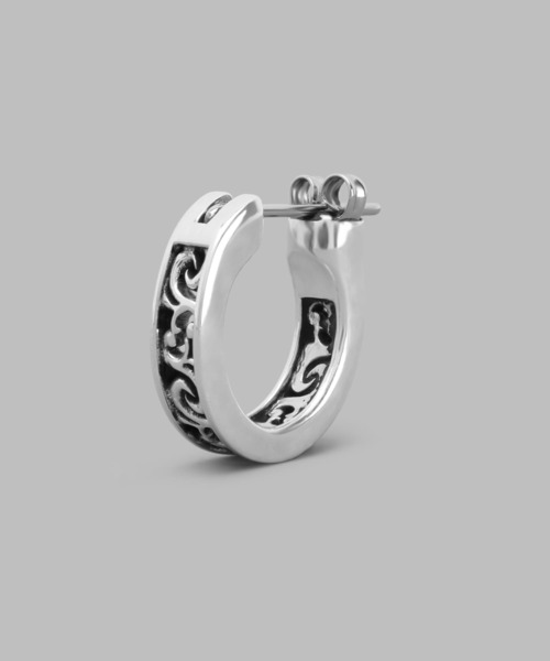 超美品 LH HOWL クロッシングピアス タテガミスクロール シルバー925 超美品 LH HOWL クロッシングピアス タテガミスクロール シルバー925