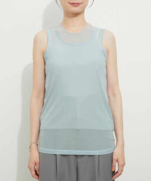 アンサンブル レイヤードタンクニットセット led.tokyo】LAYERED TANK SET/レイヤードタンクセット（タンク