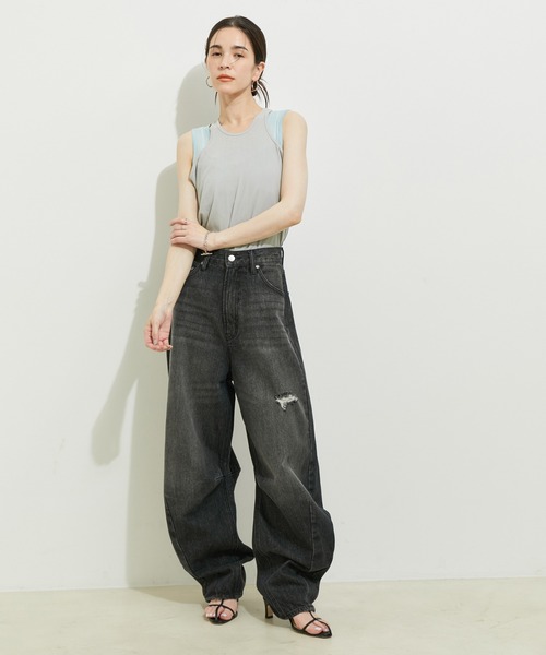 seyto ノースリーブ 2色セット LE CERCLE par rope' タンクトップ ノースリーブ レイヤード