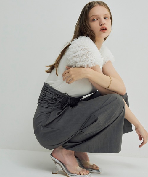 eimy istoire パンツ ウエストコルセットパンツ レディース