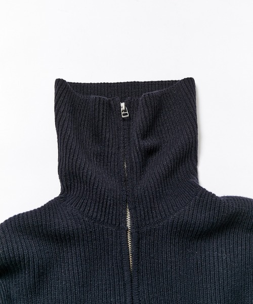 送料無料 エレガント ウール 上品 ルーズシルエット 5831 ADAM ET ROPE' セーター ニット ルーズシルエット ハーフジップ