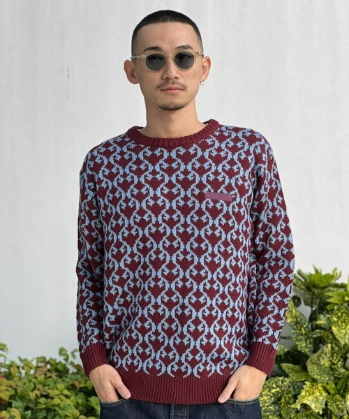 セーター ニット 「NOMADIK」JACQUARD SWEATER / ジャカードセーター メンズ レディース | NOMADIK