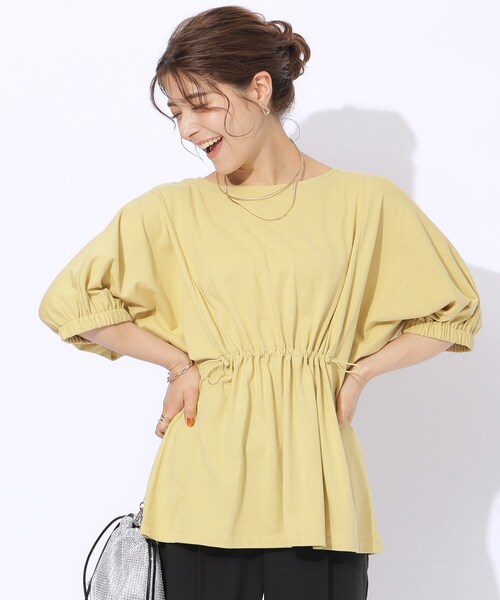 tシャツ すそドロスト変形Tシャツ レディース BITTOKO tシャツ すそドロスト変形Tシャツ レディース