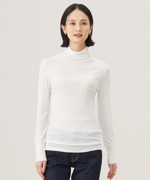 tシャツ ベアテレコボトルネック カットソー レディース 自由区 tシャツ ベアテレコボトルネック カットソー レディース
