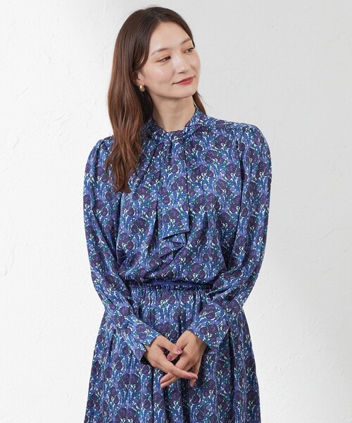 AMACA ブラウス シャツ 「LIBERTY」 MISS MAUDデザインブラウス 