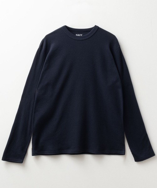 NAVY tシャツ 「速乾 抗菌防臭」NAVY ベーシック ワッフル クルー