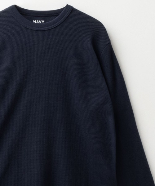NAVY tシャツ 「速乾 抗菌防臭」NAVY ベーシック ワッフル クルー