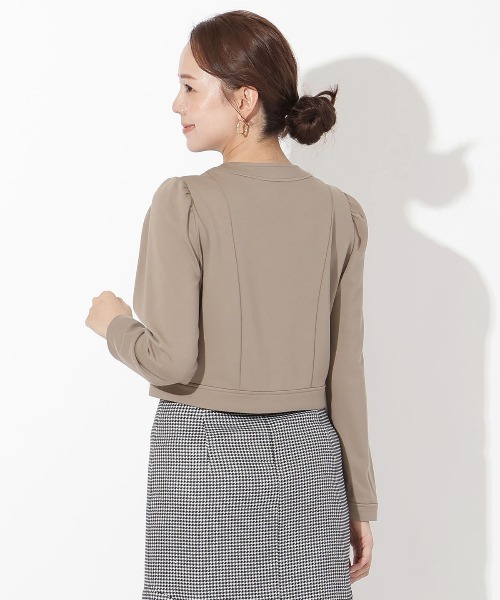 And Couture ポンチノーカラー長袖ジャケット レディース
