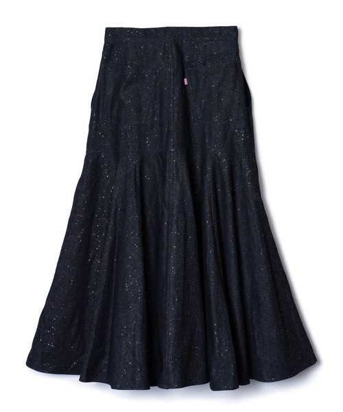 NON TOKYO（ノントーキョー） ロング スカート LAME DENIM FLARE SKIRT