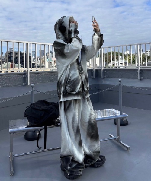 ワイドパンツ スウェットパンツ ジャージ 「nmtc+」washing sweat