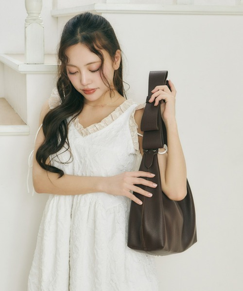 MILK  リボンショルダーバッグ Olu.（オルドット） ショルダーバッグ バッグ ショルダーリボンバッグ