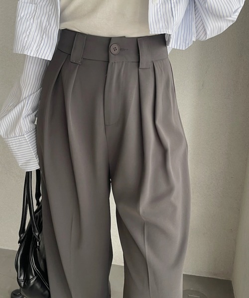 seeall ベルト付きスラックスパンツ ベージュ オケージョンドレス/結婚式/3サイズ展開/SET ITEM/インナー付き