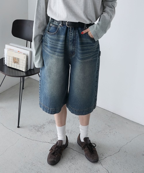 forksy.（フォルクシー） ハーフパンツ ワイドパンツ ジーンズ デニム