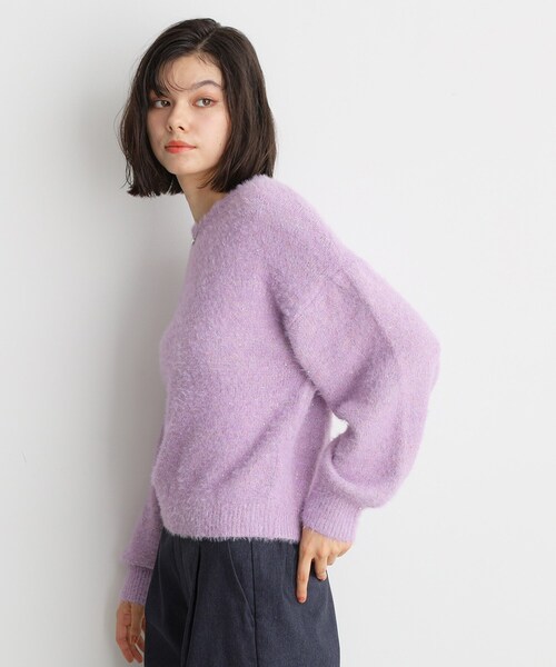 THE SHOP TK ニット セーター 「＠BAILA掲載」スパンコールフェザー