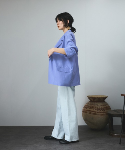 美品✨SALON adam et rope シルク テーラードジャケット シャツ SALON adam et rope'｜[25SS]GENTLE SILK ジャケット【セットアップ