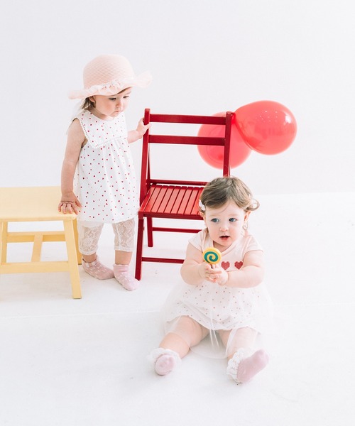 kids zoo（キッズズー） 帽子 ハット 紫外線カット チュールフリルポリ