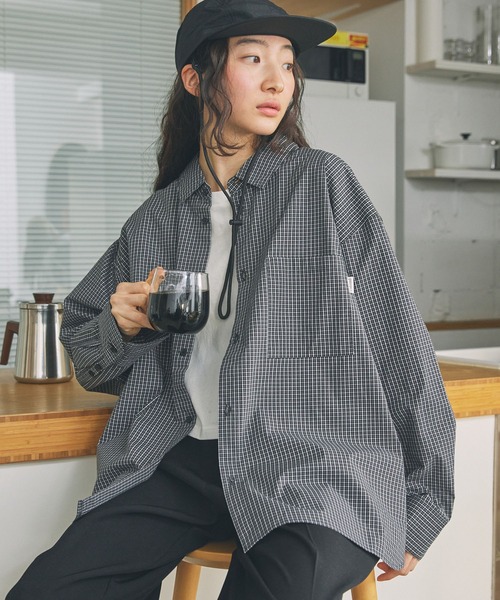 ANGIE ブラウス シャツ オーバーサイズ ワイドカフス レギュラー