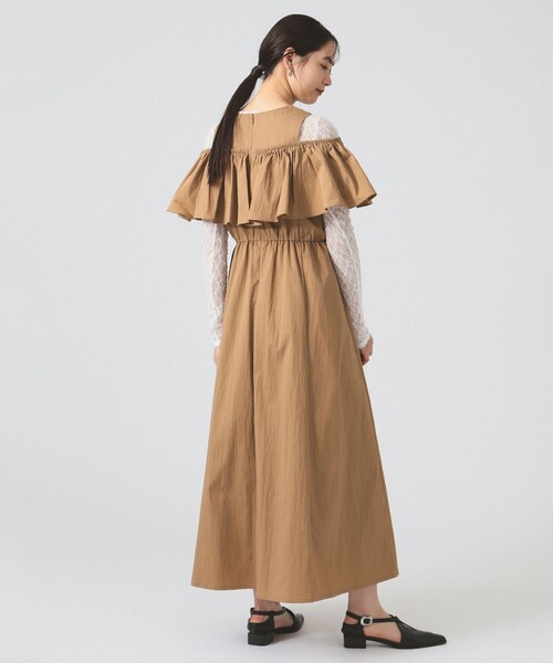 beams❤︎黒のオフショルダーフリルワンピース Ray BEAMS ワンピース フリル オフショルダー : ZOZOTOWN Yahoo