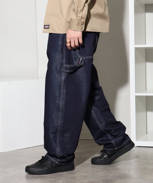 FUBU コーティングデニム　40/34 ブラック FUBU ジーンズ 「FUBU/フブ」Metallic Denim Pants/メタリック