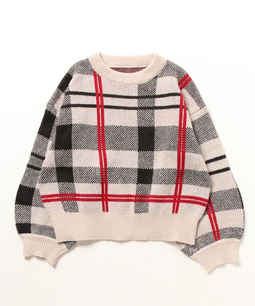 「VANNIE U」 長袖ニット FREE ベージュ レディース_画像2