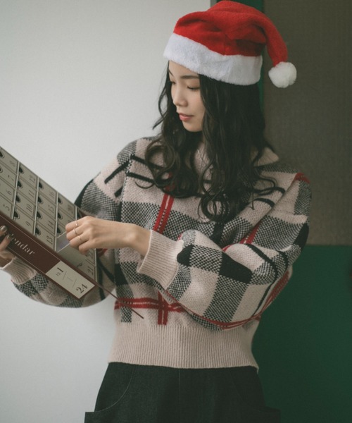 「VANNIE U」 長袖ニット FREE ベージュ レディース_画像9