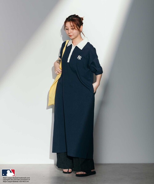 【MONCLER】\"Polo Dress\" コットンピケ 半袖ポロワンピース /2色 MONCLER】