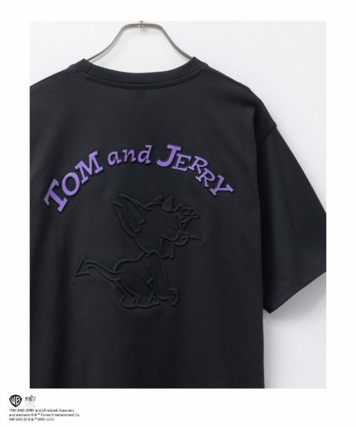 トム＆ジェリーTシャツ　ブラック セール】25SS【TOM&JERRY / トムとジェリー】ビッグシルエット