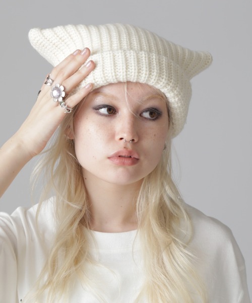 帽子 chika CHICA ニット帽 ニットキャップ Chica/チカ/DEVIL Knit Cap レディース