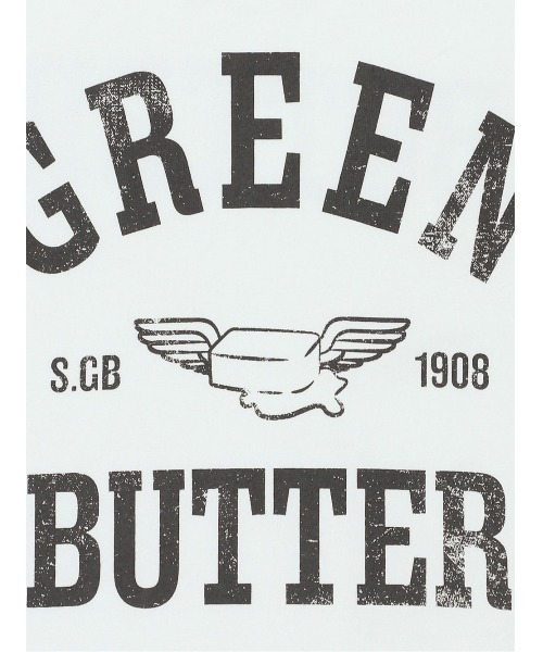 tシャツ (GREEN BUTTER)レタリングジャージーカラーTシャツ レディース GREEN BUTTER tシャツ (GREEN BUTTER)レタリングジャージー