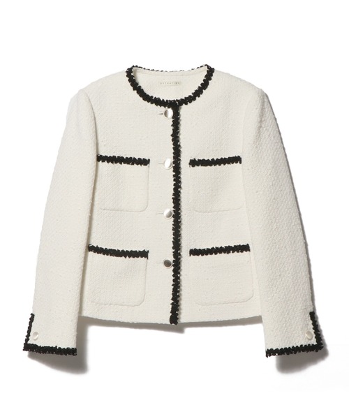 ESTNATION（エストネーション） ツイードジャケット 36 ブラック