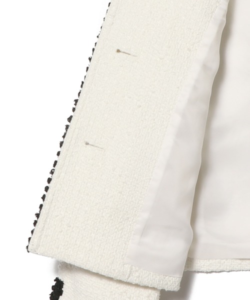 ESTNATION（エストネーション） ツイードジャケット 36 ブラック