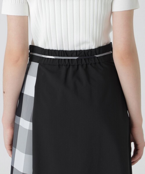 新品BLUE LABEL CRESTBRIDGEパーシャルチェックスカート 36 新品BLUE LABEL CRESTBRIDGEパーシャルチェックスカート 36