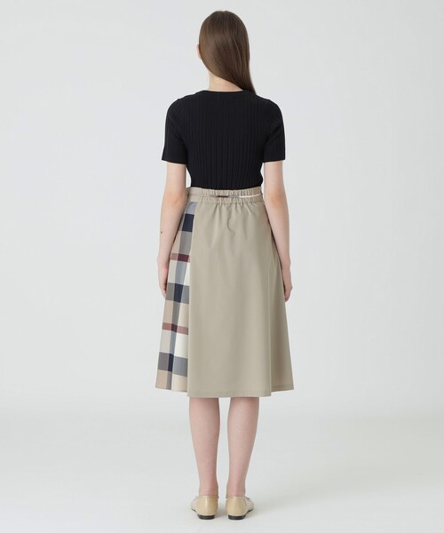 BLUE LABEL CRESTBRIDGE スカート パーシャルチェックスカート
