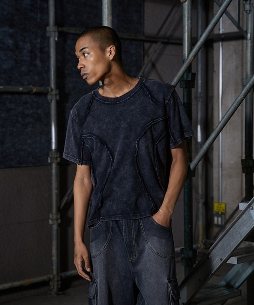 ANDER HUNK tシャツ Overdyed Inside-out T-shirt/オーバーダイ