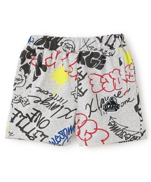 新品　XLARGE KIDS　グラフィティ総柄　セットアップ　ハーフパンツ 新品 XLARGE KIDS グラフィティ総柄 セットアップ ハーフパンツ