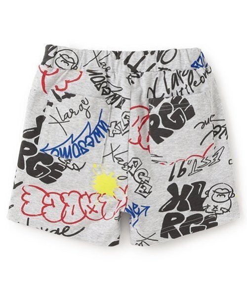 新品 XLARGE KIDS グラフィティ総柄 セットアップ ハーフパンツ