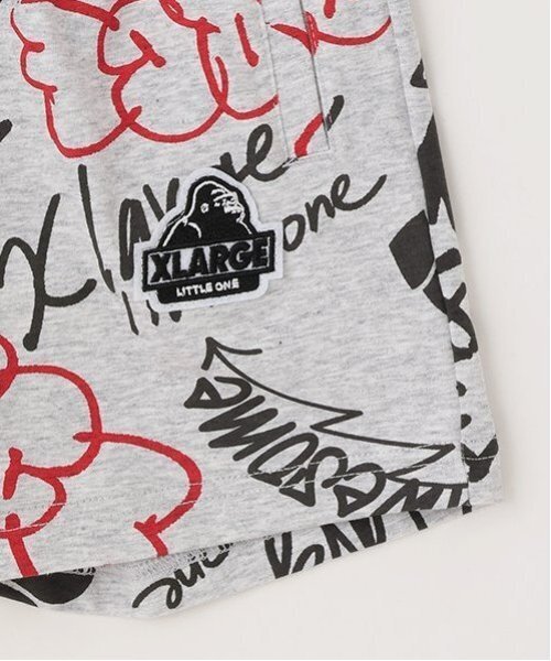 夏セール新品XLARGE KIDS渦半袖Tシャツ& 総柄ショートパンツ上下セット 夏セール新品XLARGE KIDS渦半袖Tシャツ& 総柄ショートパンツ上下