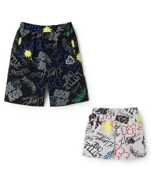 新品　XLARGE KIDS　グラフィティ総柄　セットアップ　ハーフパンツ XLARGE KIDS パンツ グラフィティ総柄ショートパンツ キッズ