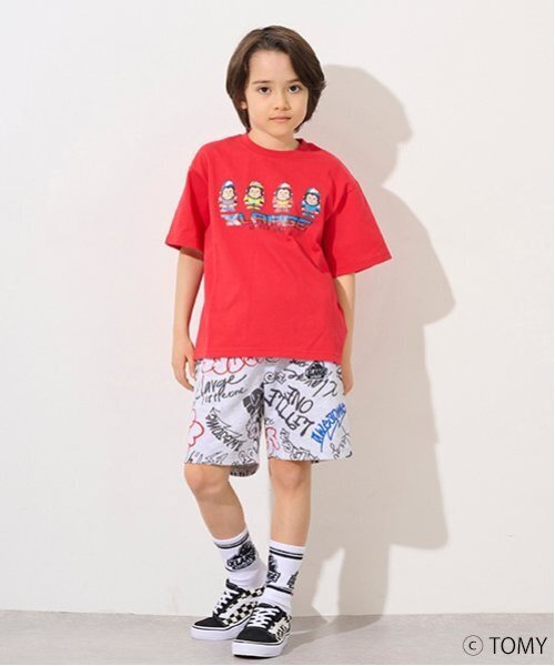 新品　XLARGE KIDS　グラフィティ総柄　セットアップ　ハーフパンツ XLARGE KIDS パンツ グラフィティ総柄ショートパンツ キッズ