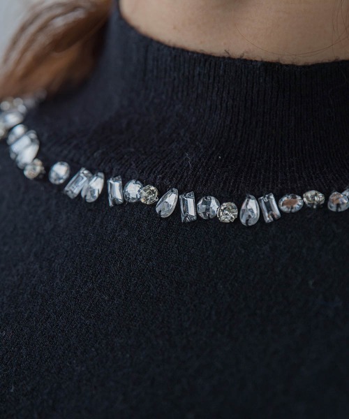 「QUEENS COURT」 長袖ニット M ホワイト レディース_画像7