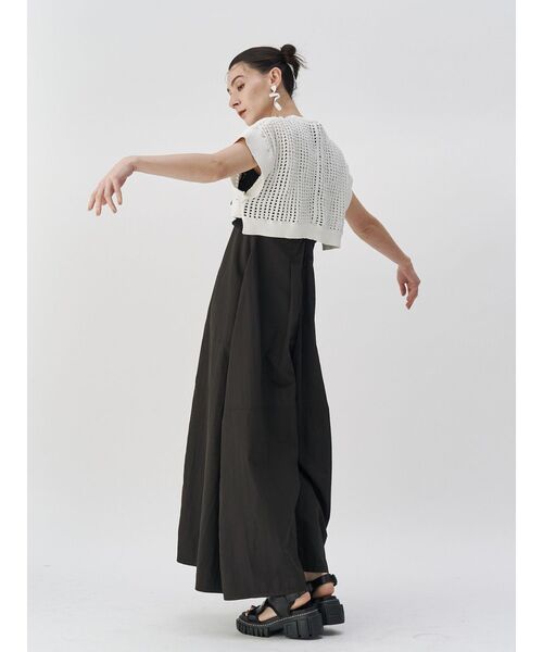 ニット セーター CROCHET WAVE TOP / クロシェウェーブトップ レディース UN3D. ニット セーター CROCHET WAVE TOP / クロシェウェーブ